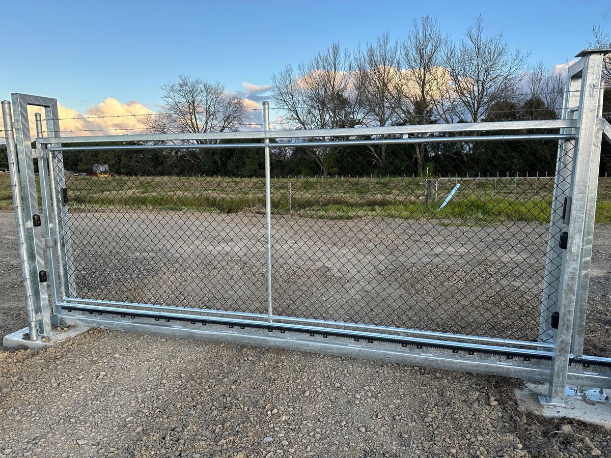 Black-chain-link-fencing